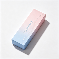Boîte en papier personnalisée ROYAL ROAD pour emballage cadeau cosmétique avec gaufrage et pelliculage mat – Dossiers de luxe modernes