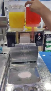 เครื่องทำน้ำแข็งเกล็ดหิมะแบบปรับความหนาได้ ผลิตน้ำแข็งได้ 120 กก./วัน สี่สี เครื่องทำไอศกรีมเกล็ดหิมะ 220 โวลต์ เครื่องทำน้ำแข็งเกล็ดหิมะ - Product Image 5