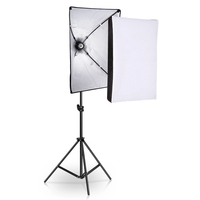 Équipement photographique, boîte à lumière pliable facile à utiliser, ampoule pour éclairage photographique, boîte à lumière puissante 50*70cm avec base E27