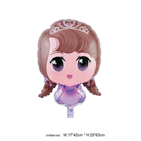 Ballons en aluminium Carton Foil Princesse Rose Diamant 2026 Populaires pour Décoration d'Anniversaire de Fille, Livraison Directe