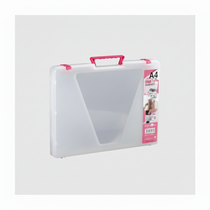 Pink A4 <b>File</b> Handle <b>Case</b> for Enhanced Visual Appeal and Organization - Product Image 1