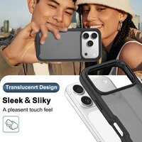 Casing Pelindung Penuh untuk iPhone 17 16 15 14 13 12 11 Pro Max 2 in 1 Anti Benturan Kokoh Penutup Belakang Ponsel