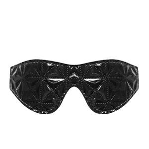 Masque pour les <span class=keywords><strong>yeux</strong></span> aphrodisiaque en vinyle PU, masque de privation sensorielle, jeu de rôle, bandeau pour adultes, couple, BDSM, jouet de bondage - Product Image 4