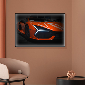 Decorazione in porcellana di cristallo di lusso per auto moderne con telecomando per illuminazione per auto con immagine da appendere - Product Image 2