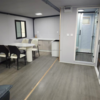 Maison préfabriquée de luxe pliable de 20 pieds, maison conteneur extensible à deux ailes, maison modulaire moderne à 2 chambres, mini-maison mobile, pod de vie mobile