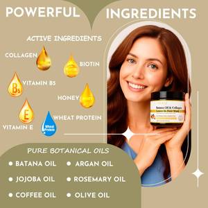 Vente en Gros de Soins Naturels du Cuir Chevelu Anti-chute Hydrater Nourrit Huile de Batana <span class=keywords><strong>Masque</strong></span> Beurre de Cheveux pour la Croissance des Cheveux à la Biotine - Product Image 4