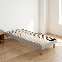 Base de lit intelligente réglable en acier inoxydable Queen Size, compatible avec les sommiers à lattes et les fonctions de massage, robuste et durable pour chambre principale moderne