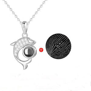 Collar con Proyección <span class=keywords><strong>de</strong></span> Fotos Personalizadas para Decoración Navideña, Colgante <span class=keywords><strong>de</strong></span> Corazón con Proyección <span class=keywords><strong>de</strong></span> 100 Idiomas Te Amo, Collar <span class=keywords><strong>de</strong></span> Proyección DIY para Hombre y Mujer - Product Image 6