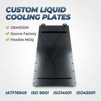 Plaque de refroidissement liquide en aluminium haute puissance à ailettes extrudées, échangeur de chaleur pour centre de données IA, serveur GPU, rack