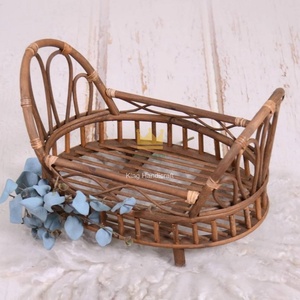 Cuna de Ratán Hecha a Mano para Bebé, Cuna de Mimbre Tejida para Habitación Infantil, Precio Económico - Product Image 4
