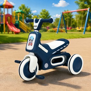 OEM ODM Logo personnalisé Motif antidérapant Roue silencieuse Matériel PP sûr Jouet à roulettes pour enfants de 1 à 4 ans <span class=keywords><strong>Tricycle</strong></span> pour enfants - Product Image 1