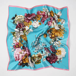 Hoshomプリントツル中国モーダルファッションカスタマイズレッドヘッドバンド日本ショールベトナム女性用シルクスカーフ - Product Image 3