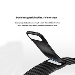 Correa Magnética Upro Milanese Loop para Reloj Huawei GT6 GT5 GT4 46mm 41mm, Correa de Metal con Doble Hebilla Magnética - Product Image 3