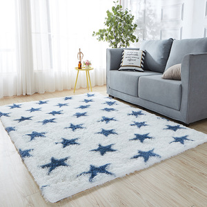 Tapis antidérapant à poils longs, accessoire personnalisé en polyester et peluche, shaggy, pelucheux, pour salon, 30 unités - Product Image 2