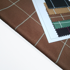 Ağır İtalyan kamgarn dimi ekose fantezi kaşmir yün <span class=keywords><strong>polyester</strong></span> viskon tüvit kumaş erkek takım elbise - Product Image 1