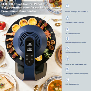 New Style Electric Infrared BBQ <b>Pan</b> 2026 Trending Adjustable Temperature Control Indoor Smokeless Barbecue Grill for Household - Product Image 4
