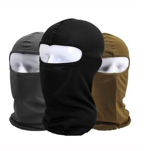 Logotipo personalizado un agujero motocicleta ciclismo casco a prueba de viento transpirable Color sólido Malla tela pasamontañas capucha máscara - Product Image 4