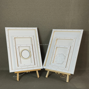 Fournitures d'art en gros à prix abordable, toile tendue 12x12 pouces pour la <span class=keywords><strong>peinture</strong></span>, cadre en toile vierge en coton 280g pour la <span class=keywords><strong>peinture</strong></span> à l'huile - Product Image 6