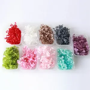 [Boxed eternal Hydrangea] Glass cover picture frame decoration handmade DIY material bag potpourri