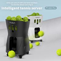 Robot de Tenis Inteligente Pusun PT-Minipro, Máquina Portátil de Pelotas de Tenis, 50 Pelotas, Duradero y Ecológico para Entrenamiento Profesional