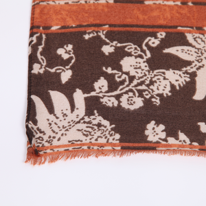 Bufanda Larga Estampada Floral para Mujer, 90*180cm, Ligera, con Borlas, a la Moda, Disponible al por Mayor - Product Image 6