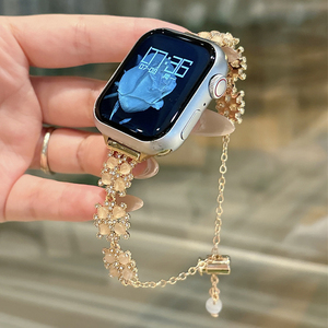 Bandas de reloj de copos de nieve de diamante <span class=keywords><strong>para</strong></span> <span class=keywords><strong>Apple</strong></span> <span class=keywords><strong>Watch</strong></span> 8 Ultra 49mm 3 4 5 6 7 pulsera de cadena de muñeca <span class=keywords><strong>para</strong></span> IWatch 38 45mm Correa correas de reloj - Product Image 2