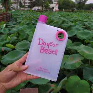 Approvisionnement exclusif transfrontalier : Gobelets d'eau en plastique réutilisables, transparents, plats, carrés, en forme de livre, de qualité alimentaire, format A5, et bouteilles en papier personnalisées - Product Image 4