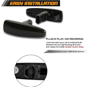 Indicador lateral de señal de giro, luz LED para Mitsubishi Lancer Evolution Evo X Outlander Sport RVR ASX Mirage, indicador intermitente - Product Image 4