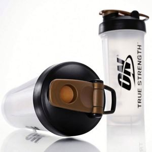 Botella Deportiva de Plástico de 400ml/600ml, Libre de BPA, con Logotipo Personalizado, Portátil, a Prueba de Fugas, para Batidos de Proteínas - Product Image 4