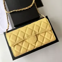 Dompet Kartu Desainer Fashion untuk Wanita, Dompet Koin Mini & Kantung Paspor Merek Mewah dengan Rantai