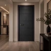 Porte de chambre d'hôtel minimaliste en bois, résistante au feu, certifiée WH 20-60 minutes, pour appartement, complexe hôtelier, dortoir, immeuble de bureaux