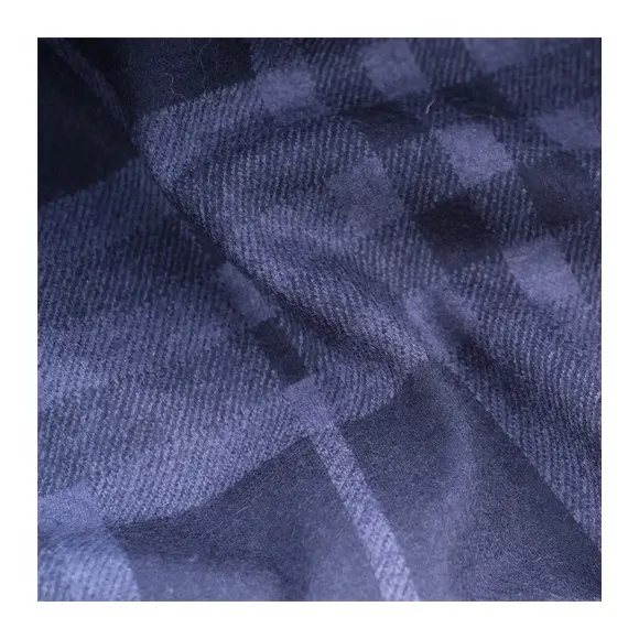 Design clássico atacado xadrez tartan tecido de caxemira lado duplo tecido de caxemira dyed merino lã caxemira tecido para terno