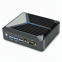 PC Industrial sin Ventilador OEM Intel J6412 Elkhart Lake DDR4 M.2 SATA Doble LAN Realtek USB3.1 4K Linux para Computación en el Borde