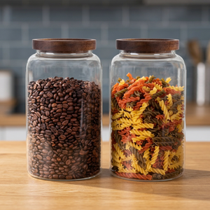 Vente en gros de contenants alimentaires en verre borosilicate de haute qualité, résistants à la chaleur, écologiques, à grande capacité, avec joint sous vide - Product Image 3