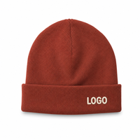 Op maat gemaakte camouflage beanie premium OEM gebreide merino wollen muts met opdruk van aangepast logo, hoge kwaliteit, eigen label, heren unisex strand