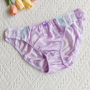 Slip Bikini Donna Sexy in Pizzo di Nylon, Taglia Grande, Morbido, a Vita Bassa, Traspirante, per Uso Quotidiano - Product Image 1