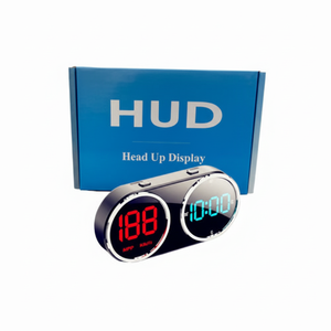 Nouveauté : Compteur de vitesse numérique, affichage tête haute (HUD) LCD sur pare-brise, horloge pour voitures, accessoire électronique auto - Product Image 1