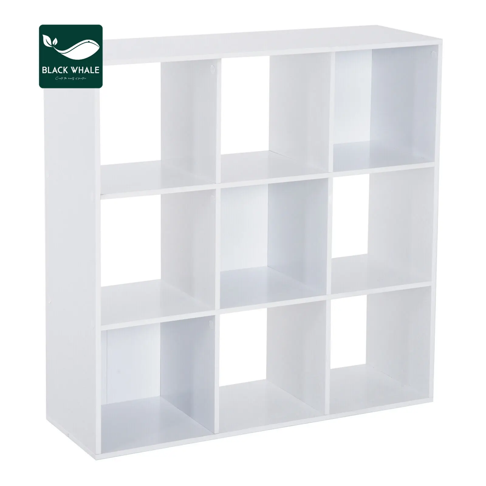 Gabinete de almacenamiento de 9 cubos, estantería de exhibición, estantería de madera de aglomerado para sala de estar