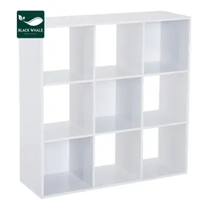 9 Cube Storage Unit Cabinet Bookcase Display Shelves Chipboard Wooden BookShelve Shelf for Living Room