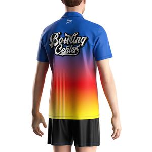 Camiseta de Rendimiento con Botones Sublimados al por Mayor, Camisetas Promocionales, Camiseta Polo para Hombre, Camisa de Boliche - Product Image 6