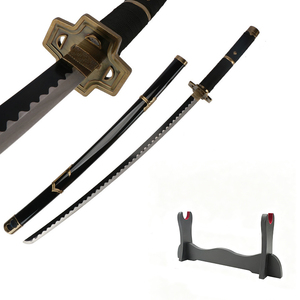 Couteau en acier non affûté Shusui <span class=keywords><strong>Sandai</strong></span> <span class=keywords><strong>Kitetsu</strong></span>, accessoire de cosplay <span class=keywords><strong>Zoro</strong></span> aux trois lames, sûr et inoffensif - Product Image 6