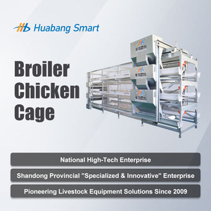 Système de cages automatiques pour poulets de chair galvanisé à chaud avec mangeoire automatique intégrée, abreuvoir et système d'évacuation <span class=keywords><strong>des</strong></span> excréments - Product Image 1