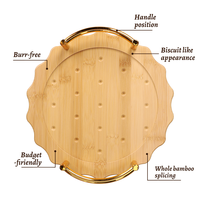Articles personnalisés très demandés : Assiettes à gâteau classiques incassables en bambou, plateaux de service de luxe, grands plateaux de service pour restaurants et hôtels