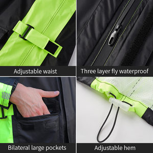 Waterproof Motorcycle <strong>Raincoat</strong> and Pants <strong>Nylon</strong> Poncho Rain Gear for Outdoor Riding &amp; Fishing in Rainy Weather - Product Image 4