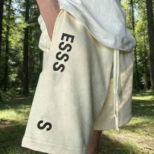 Pantalones Cortos Deportivos para Hombre 01 <span class=keywords><strong>Fear</strong></span>, Personalizables, de Verano, Color Sólido, 440G, con Cordón, para Fitness y Running, 100% Algodón - Product Image 1