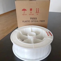 Cable de Fibra Óptica Transparente PMMA de 1.5mm con Iluminación LED, Rollo de 700m, Impermeable IP68, Decoración con Iluminación LED de Aluminio, Garantía de 5 Años