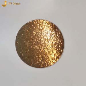 Placa de Acero Inoxidable AISI SS con Recubrimiento de Color PVD, Textura Metálica Martillada, para Doblado, Corte y Soldadura - Product Image 3