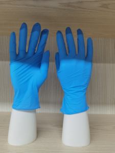 Özel 100% nitril tek kullanımlık eldivenler siyah mavi 9 inç 3mil 4 Mil Salon dövme salonu kavrama parmak doku saf nitril eldiven - Product Image 6