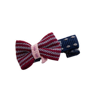 Barrette à cheveux en cristal pour enfants, accessoire vintage avec nœud, style coréen, tendance, créative, à blocs de couleur - Product Image 5