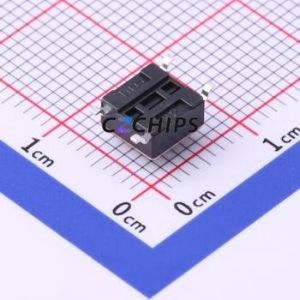 K2-1102SP-A4SC-04 Tactile Switch SMD-4P,6x6mm Switch Single Pole Single Throw Round Button 2.5N Vertical Mount - Product Image 2